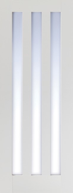 White Primed Utah (CLEAR GLASS) Solid Core - LPD